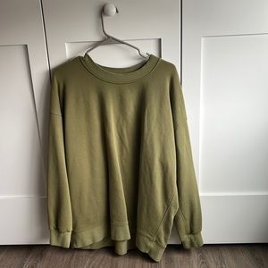 Lululemon Perfectly Oversized Green Crewneck